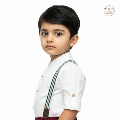 Kids Suspenders Pair With Cotton Fabrics