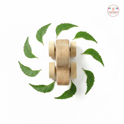 Neem Wood Baby Toys  | Organic & Eco-Friendly Wooden Toys | Teethers, Rattle & Push Toys | Safe for Newborns & Toddlers
