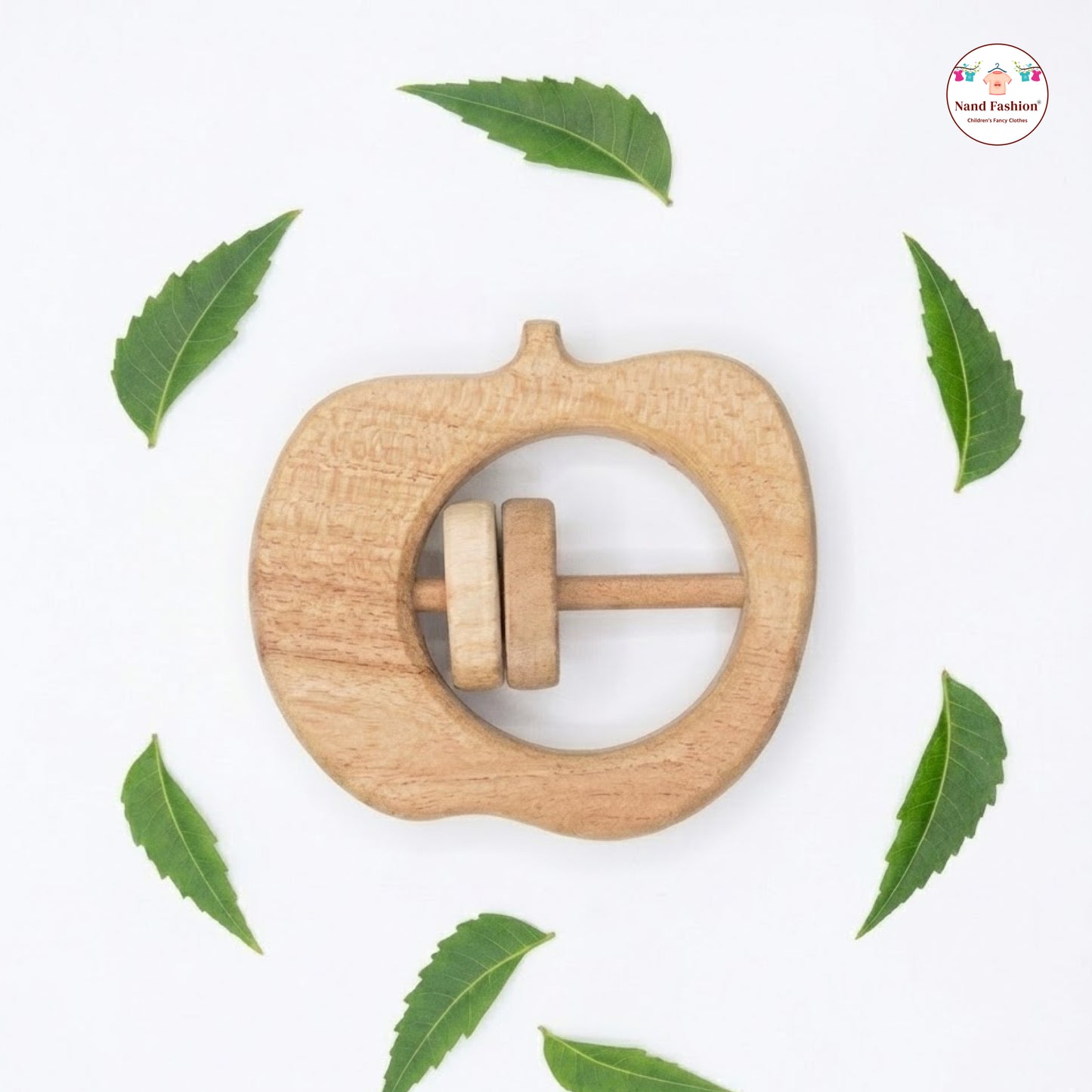 Neem Wood Baby Toys  | Organic & Eco-Friendly Wooden Toys | Teethers, Rattle & Push Toys | Safe for Newborns & Toddlers