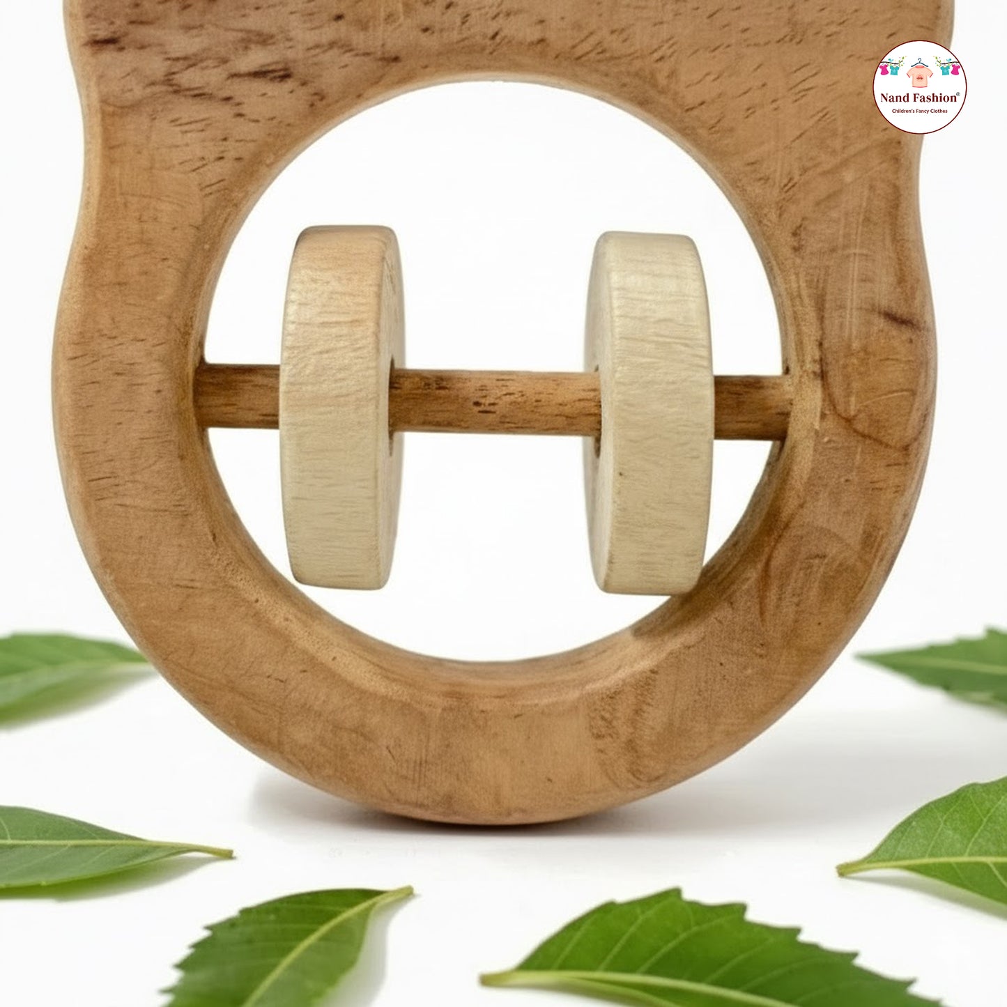 Neem Wood Baby Toys  | Organic & Eco-Friendly Wooden Toys | Teethers, Rattle & Push Toys | Safe for Newborns & Toddlers