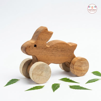 Neem Wood Baby Toys  | Organic & Eco-Friendly Wooden Toys | Teethers, Rattle & Push Toys | Safe for Newborns & Toddlers
