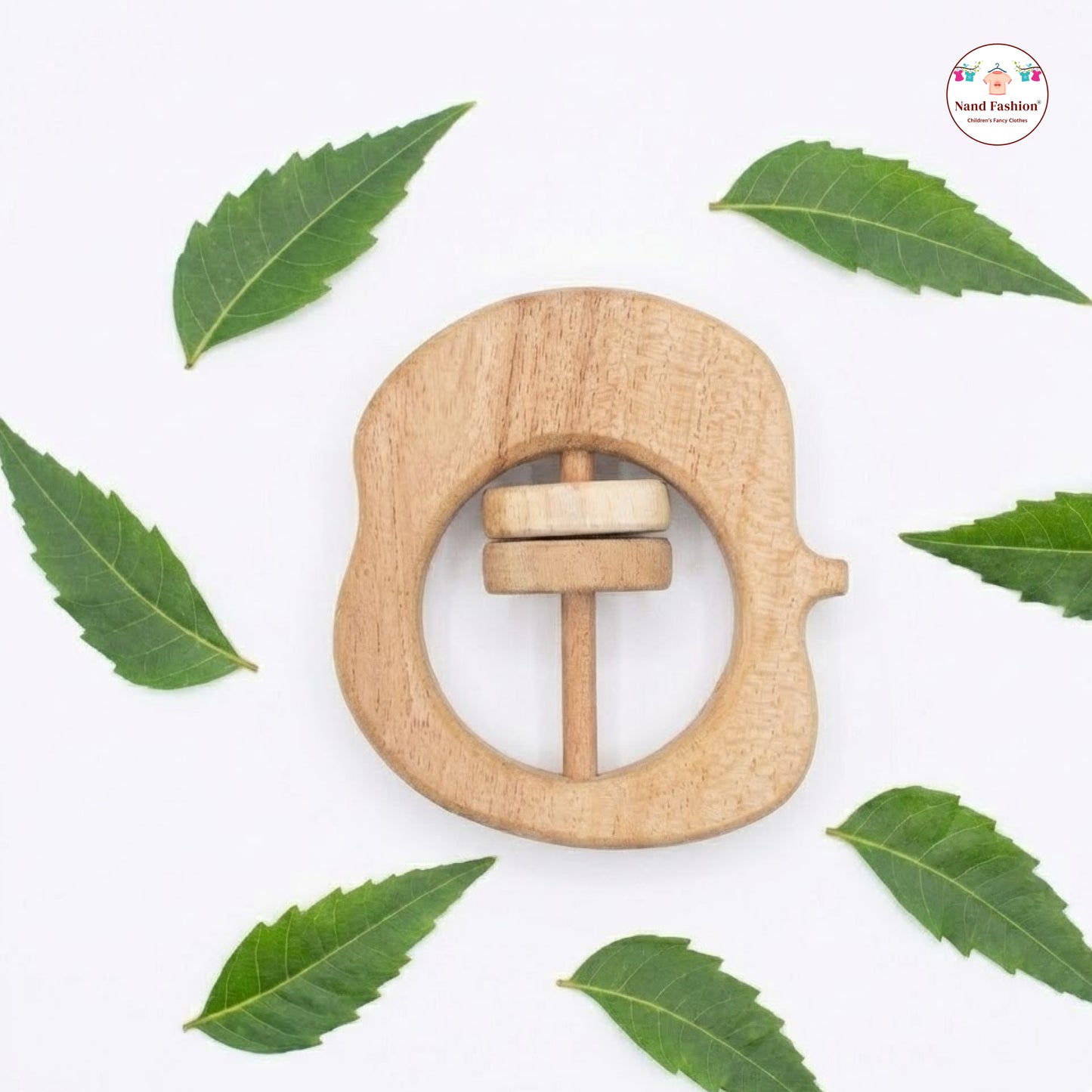 Neem Wood Baby Toys  | Organic & Eco-Friendly Wooden Toys | Teethers, Rattle & Push Toys | Safe for Newborns & Toddlers
