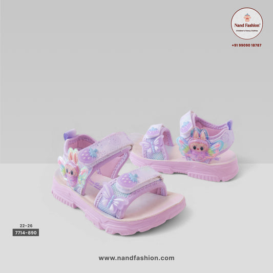 Velcro Strappy Sandals For Girls