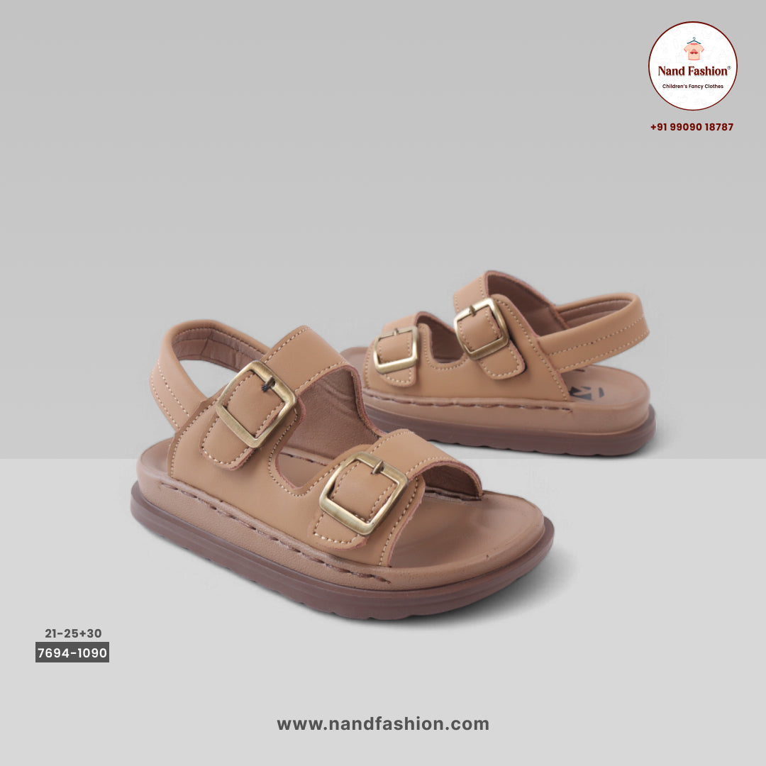 Kids Double-Strap Sandals with Buckle Closure