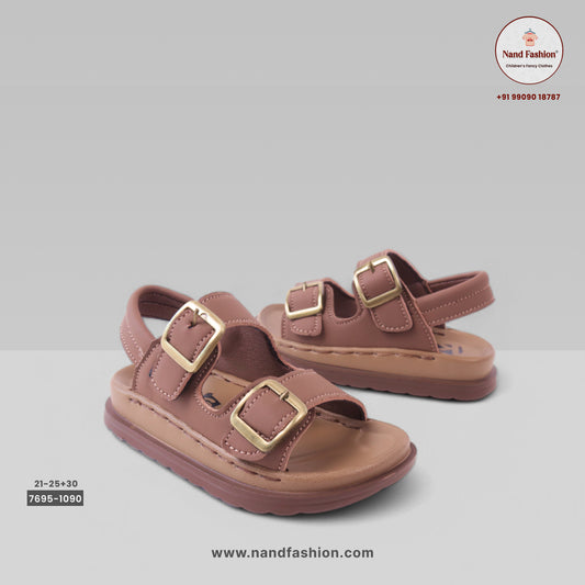 Kids Double-Strap Sandals with Buckle Closure