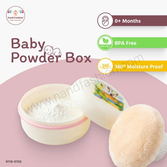Baby Powder Box with Secure Lid | Premium Quality Baby Care Storage Box