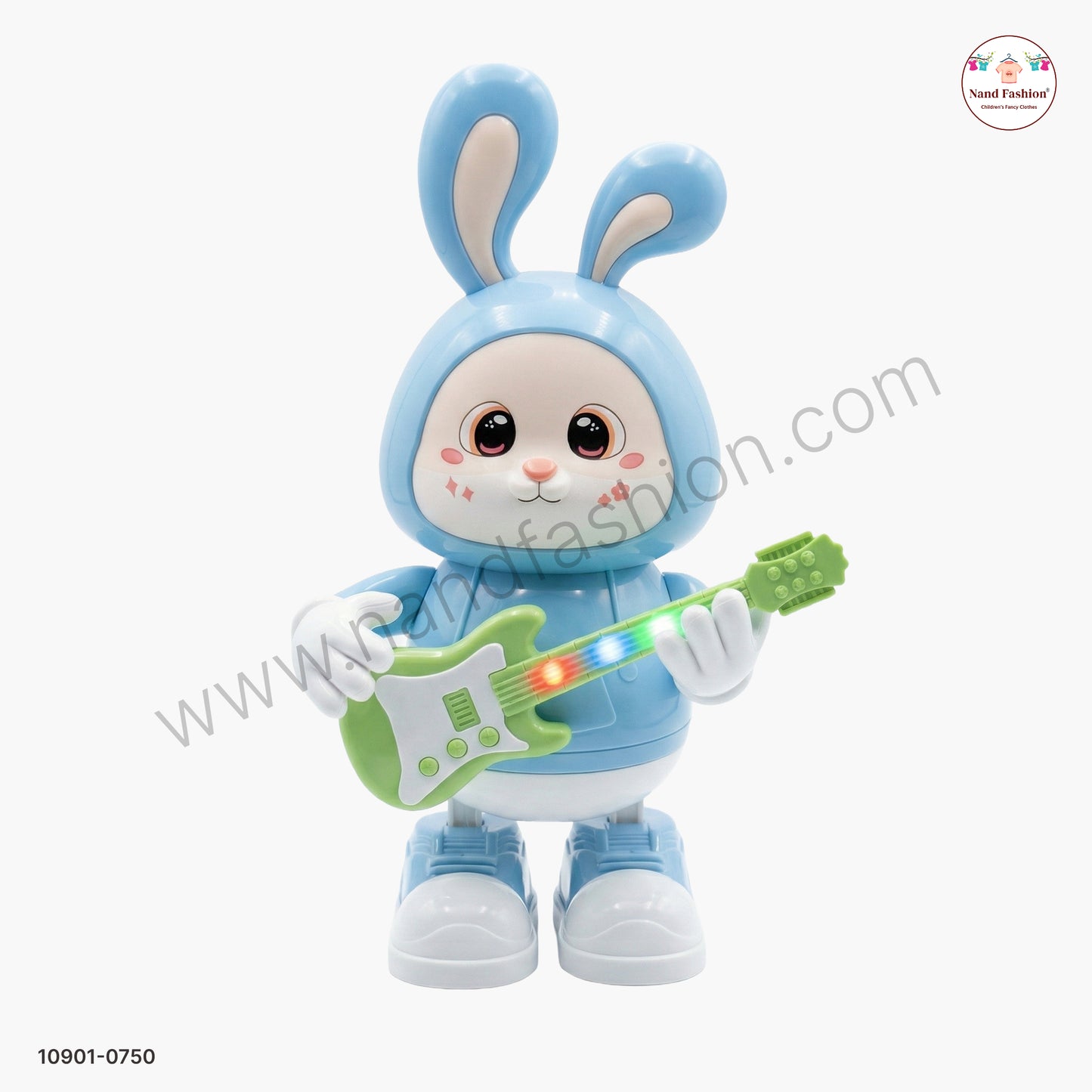 Cute Rabbit Guitarist Musical Toy for Kids | Light & Sound Playing Toy
