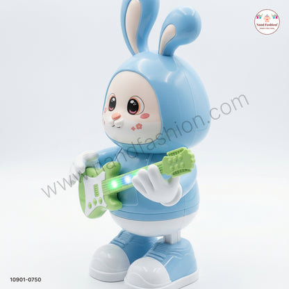 Cute Rabbit Guitarist Musical Toy for Kids | Light & Sound Playing Toy