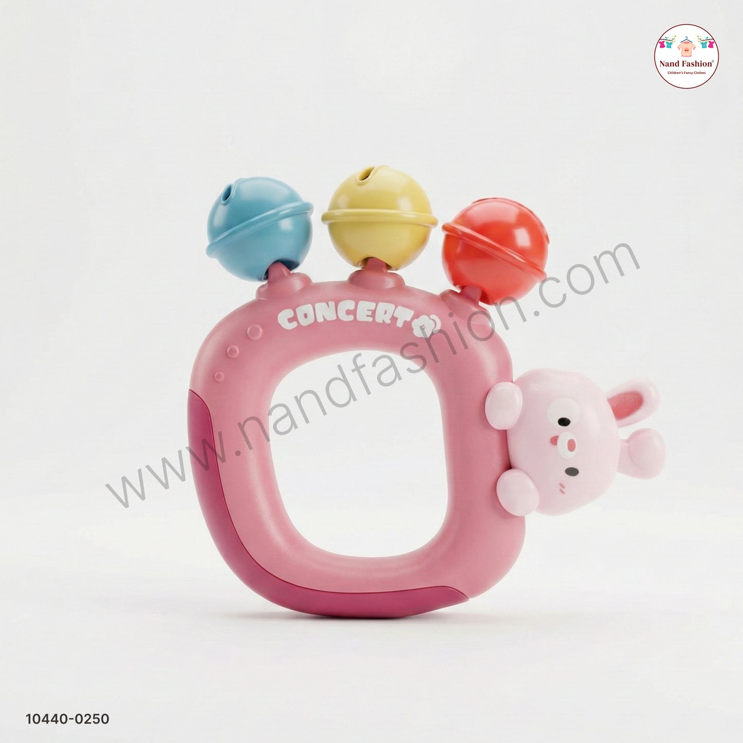 Baby Rattle Toy with Bell Sounds | Cute Animal Design Hand Rattle for Infants (0+ Months)