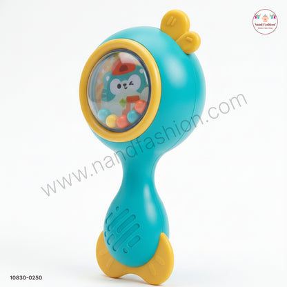 Baby Sand Hammer Rattle Toy with Soft Sound | Easy-Grip Musical Toy for Infants (0+ Months)