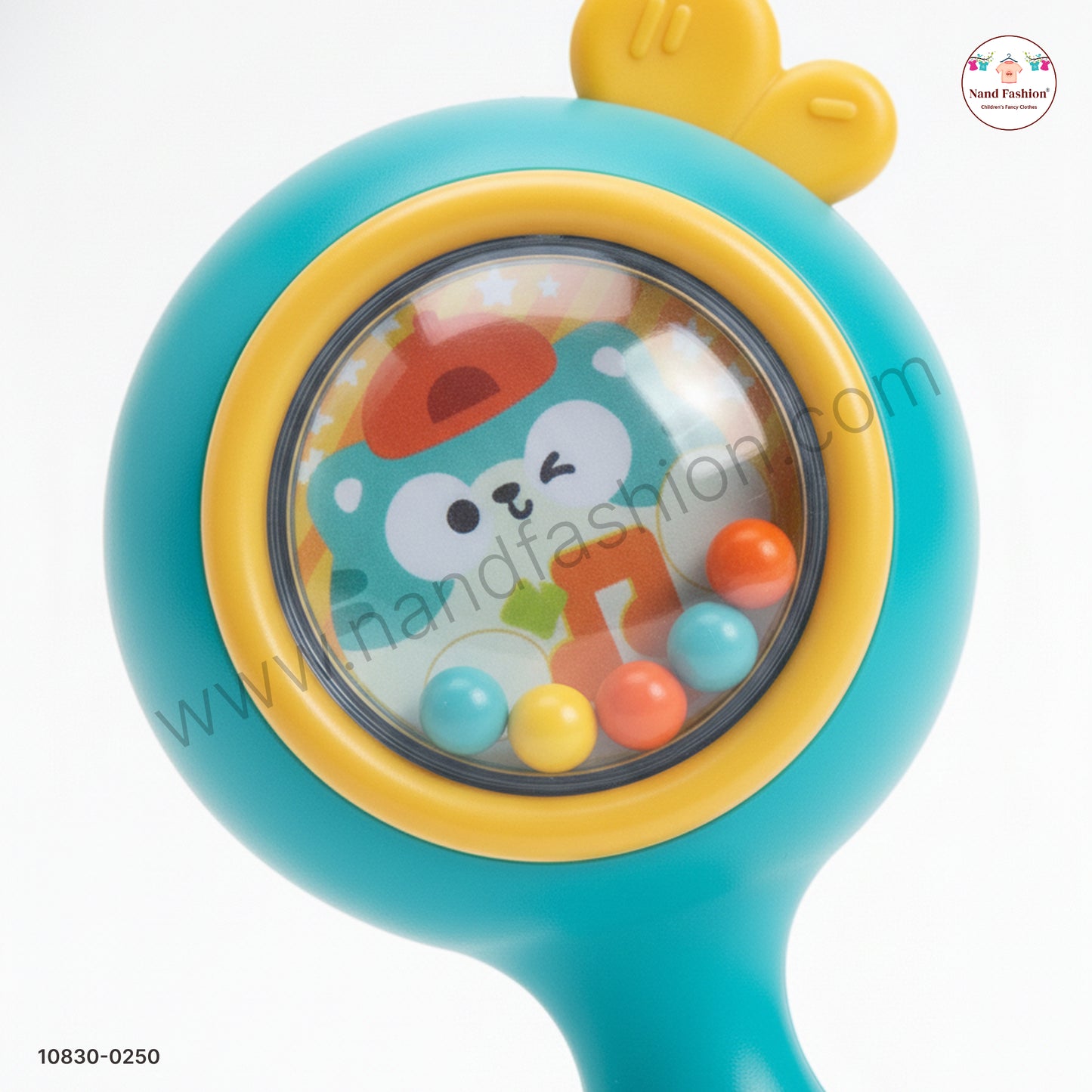 Baby Sand Hammer Rattle Toy with Soft Sound | Easy-Grip Musical Toy for Infants (0+ Months)