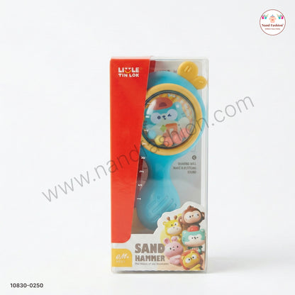 Baby Sand Hammer Rattle Toy with Soft Sound | Easy-Grip Musical Toy for Infants (0+ Months)