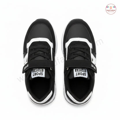 Classic black & white kids sneaker