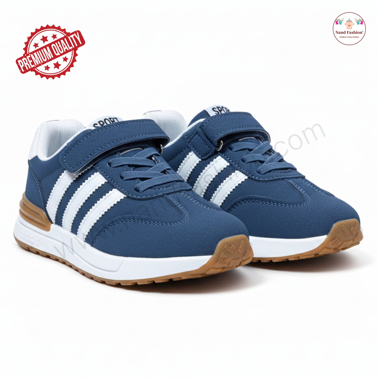 classic blue kids sports sneaker