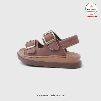 Kids Double-Strap Sandals with Buckle Closure