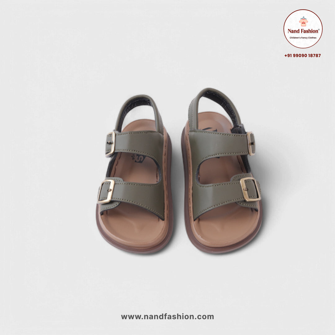 Kids Double-Strap Sandals with Buckle Closure