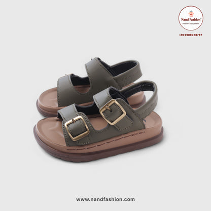 Kids Double-Strap Sandals with Buckle Closure
