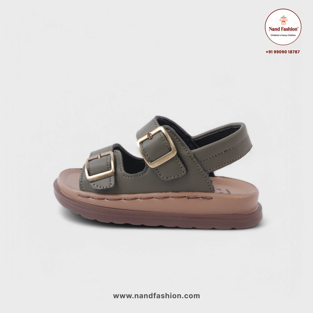 Kids Double-Strap Sandals with Buckle Closure