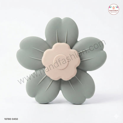 Flower-Shaped Silicone Baby Teether | Soft & Safe Teething Toy for Infants