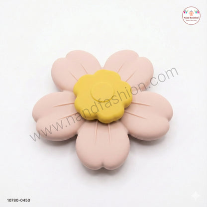 Flower-Shaped Silicone Baby Teether | Soft & Safe Teething Toy for Infants