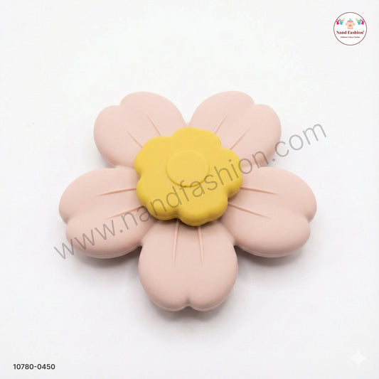 Flower-Shaped Silicone Baby Teether | Soft & Safe Teething Toy for Infants