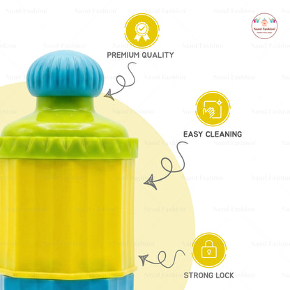 3-Layer Kids Snack Container | Stackable Portable Food Storage Box with Secure Lids