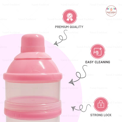 3-Layer Baby & Kids Snack Container | Stackable Portable Food Storage Box