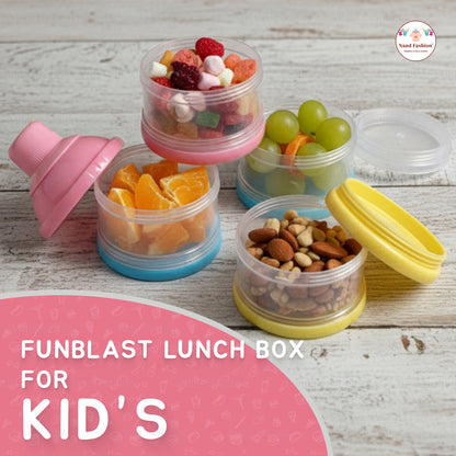 3-Layer Baby & Kids Snack Container | Stackable Portable Food Storage Box