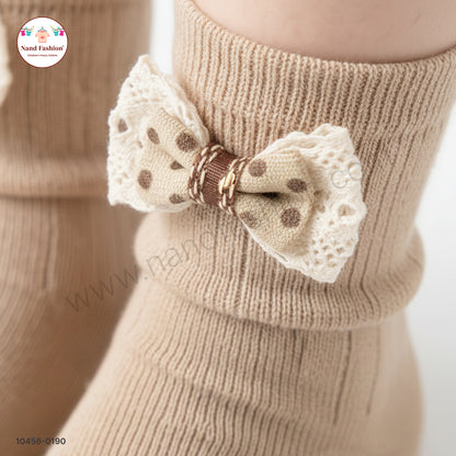 Kids Cotton Socks with Cute Bow