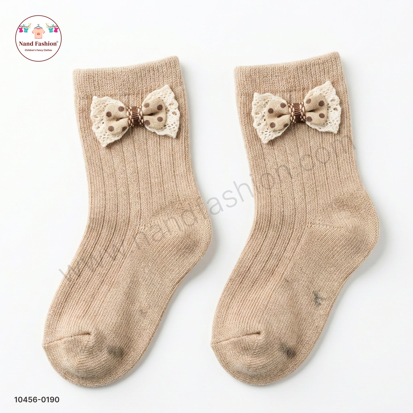 Kids Cotton Socks with Cute Bow