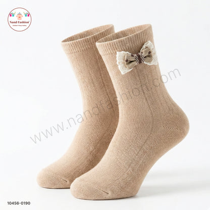 Kids Cotton Socks with Cute Bow