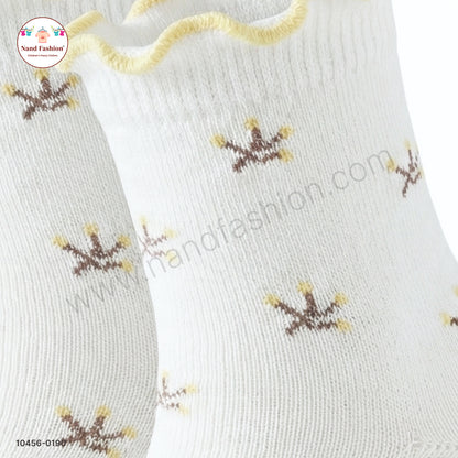 Kids Cotton Socks with Frill Border