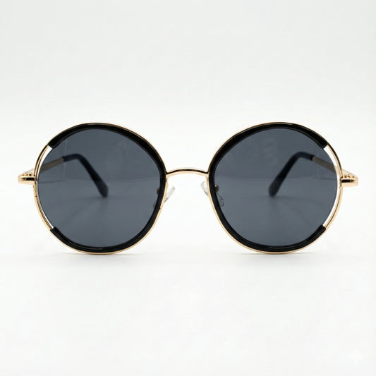 Trendy Round Women Sunglasses | Mirror Lens & UV Protection Goggles