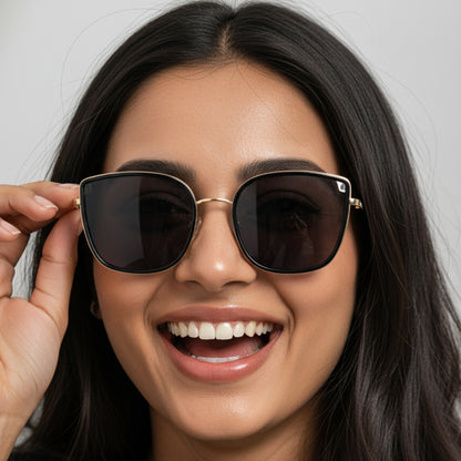 Oversized Square Women Sunglasses | UV400 Stylish Fashion Shades