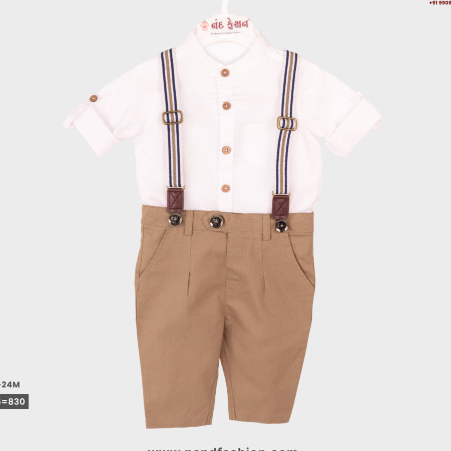 Kids Suspenders Pair With Cotton Fabrics