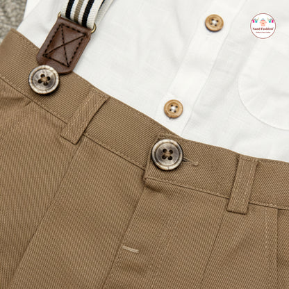 Kids Suspenders Pair With Cotton Fabrics