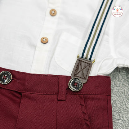 Kids Suspenders Pair With Cotton Fabrics