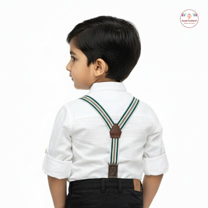 Kids Suspenders Pair With Cotton Fabrics