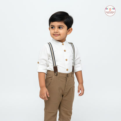 Kids Suspenders Pair With Cotton Fabrics