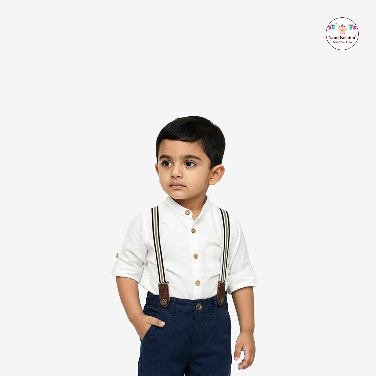 Kids Suspenders Pair With Cotton Fabrics