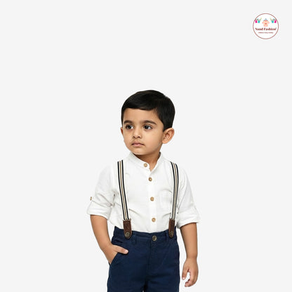 Kids Suspenders Pair With Cotton Fabrics