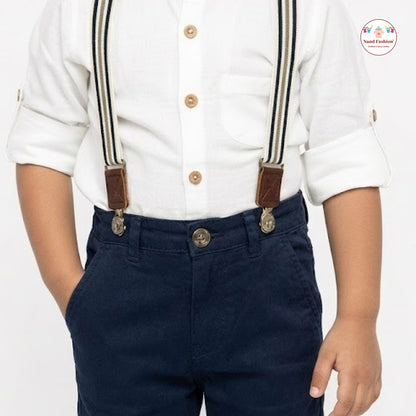 Kids Suspenders Pair With Cotton Fabrics