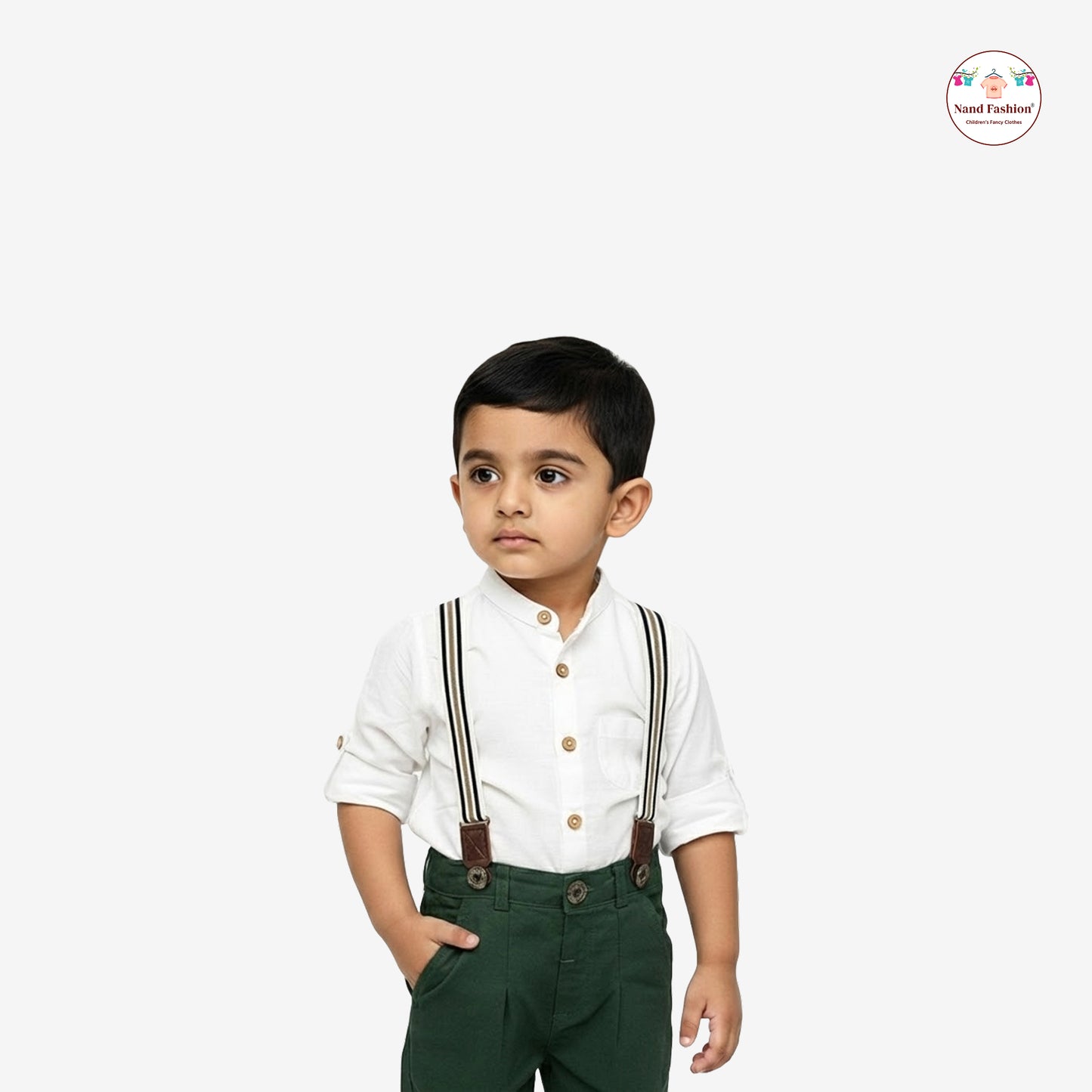 Kids Suspenders Pair With Cotton Fabrics