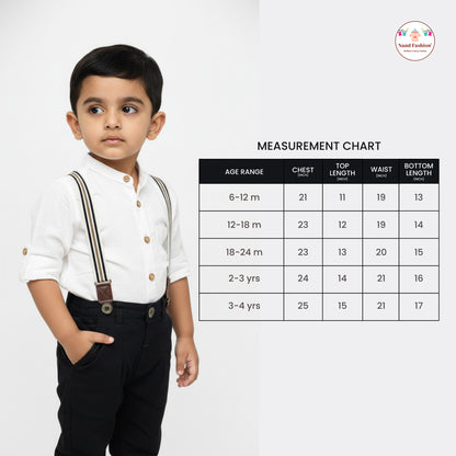 Kids Suspenders Pair With Cotton Fabrics