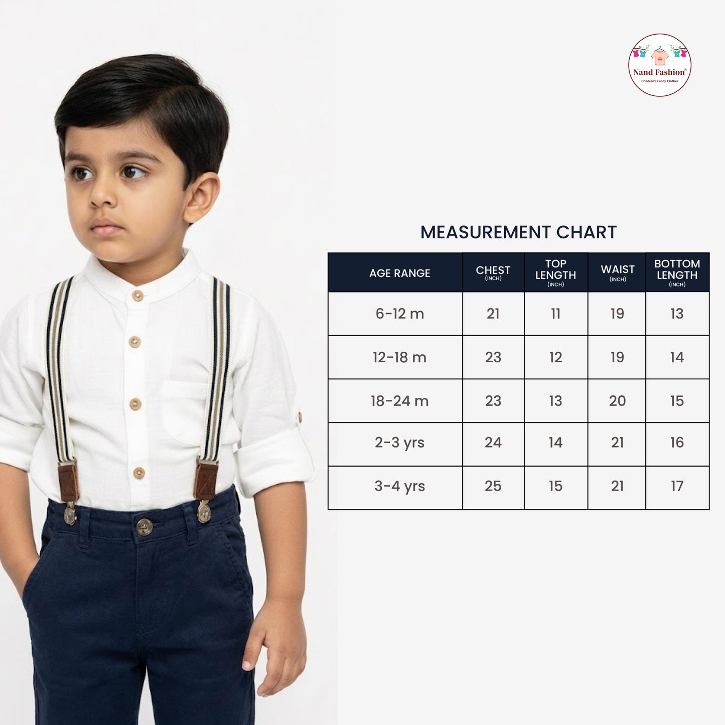 Kids Suspenders Pair With Cotton Fabrics