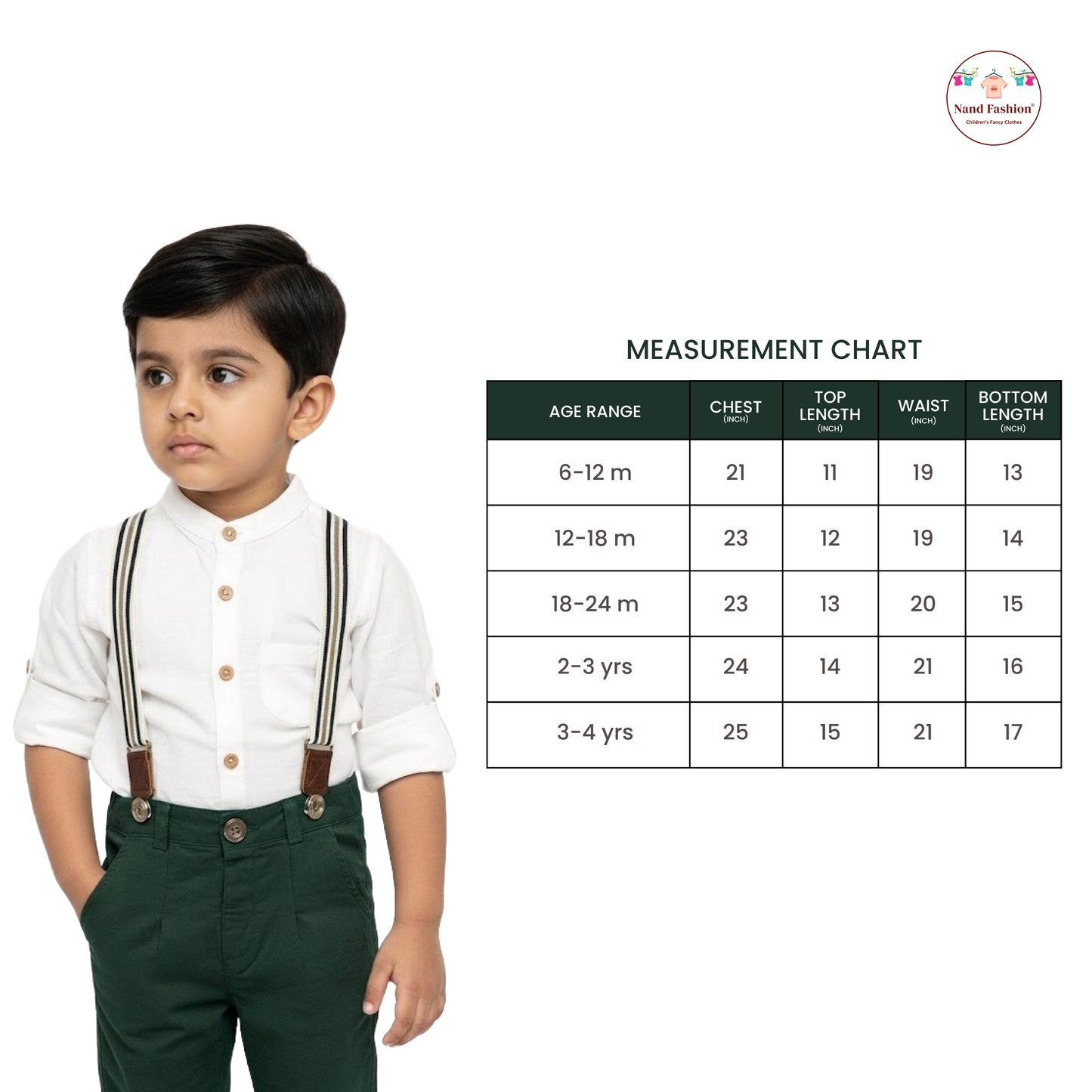 Kids Suspenders Pair With Cotton Fabrics