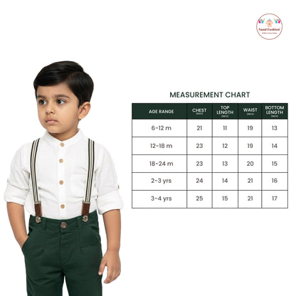 Kids Suspenders Pair With Cotton Fabrics