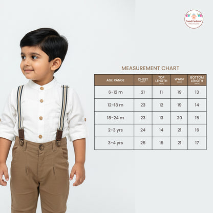 Kids Suspenders Pair With Cotton Fabrics