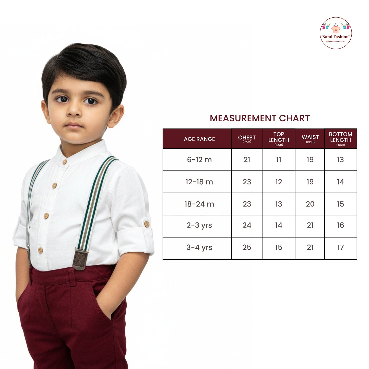 Kids Suspenders Pair With Cotton Fabrics