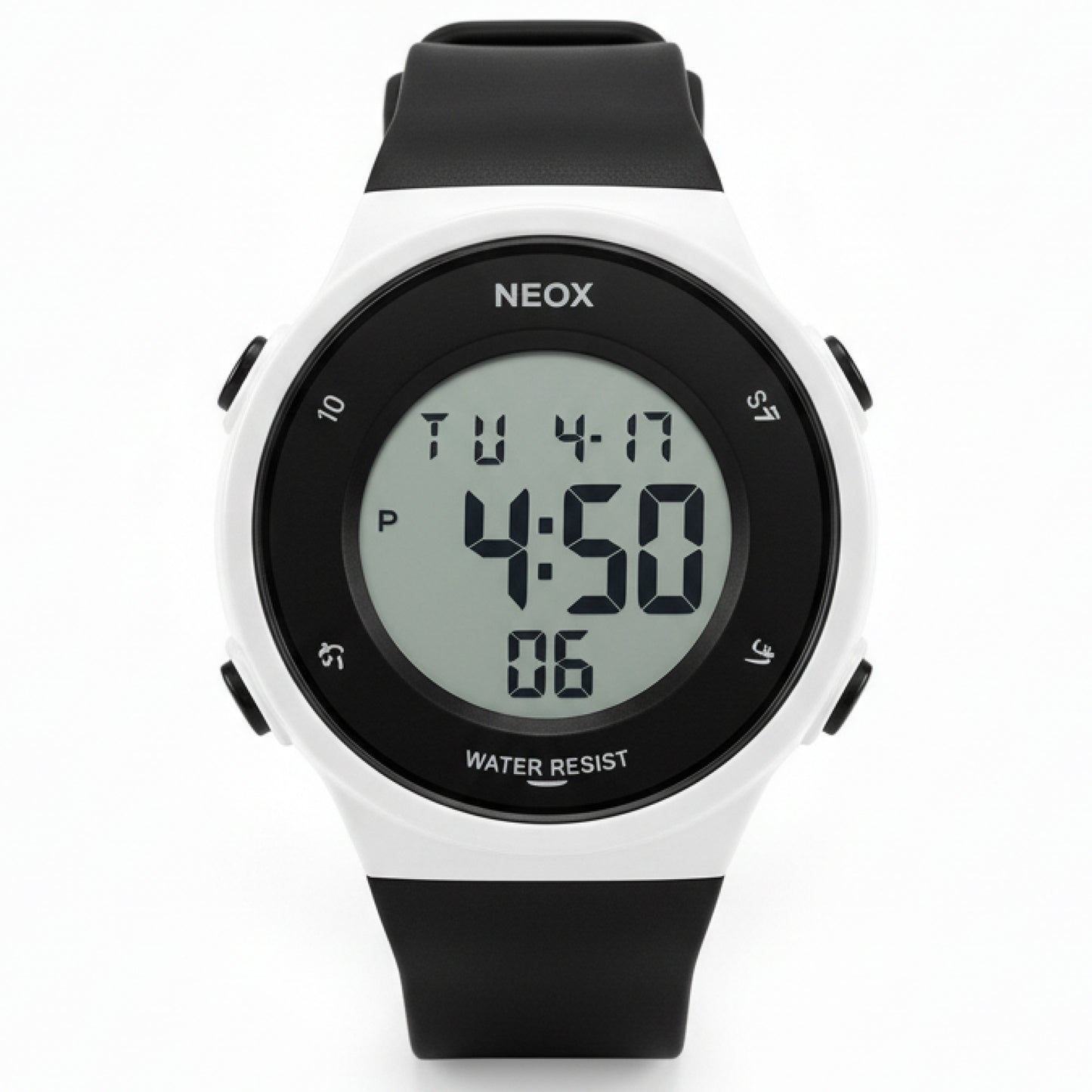 Kids Digital Sports Watch | Black Waterproof LED Watch | Soft Silicone Strap | Multi-Function Display